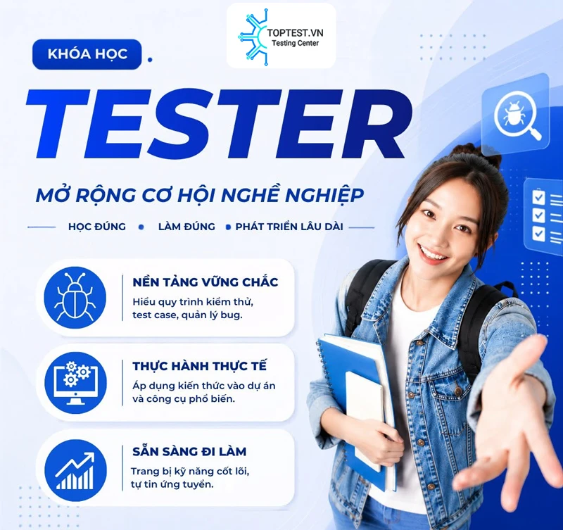 Khóa học Tester cho người mới bắt đầu